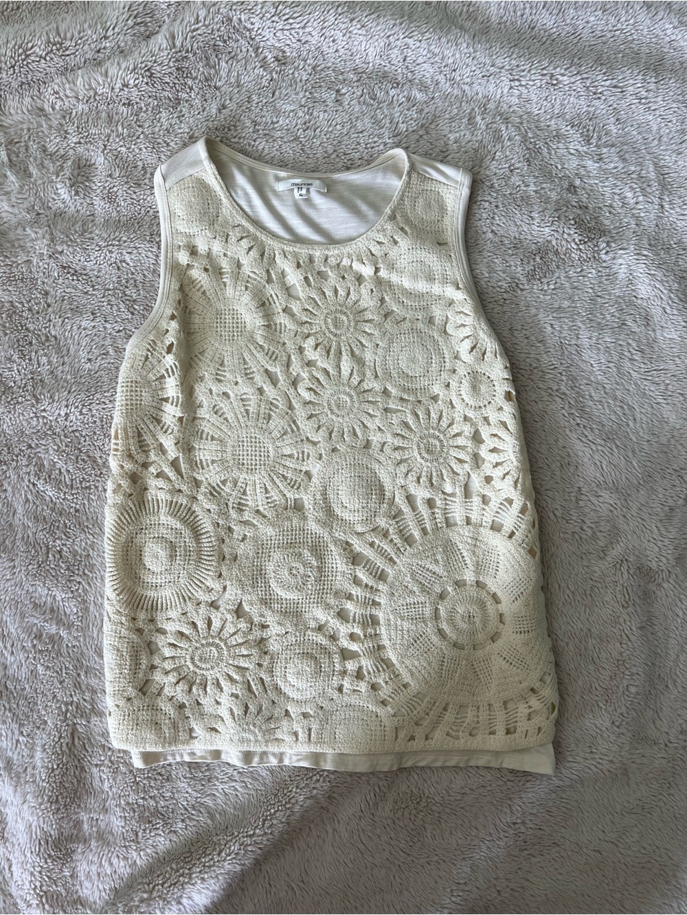Maurice’s crochet top NWOT